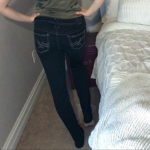 Black skinny jean jegging